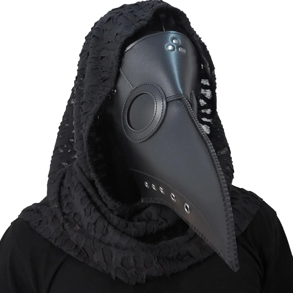 3-Piece Doctor Plague Halloween Mask Accessory Set